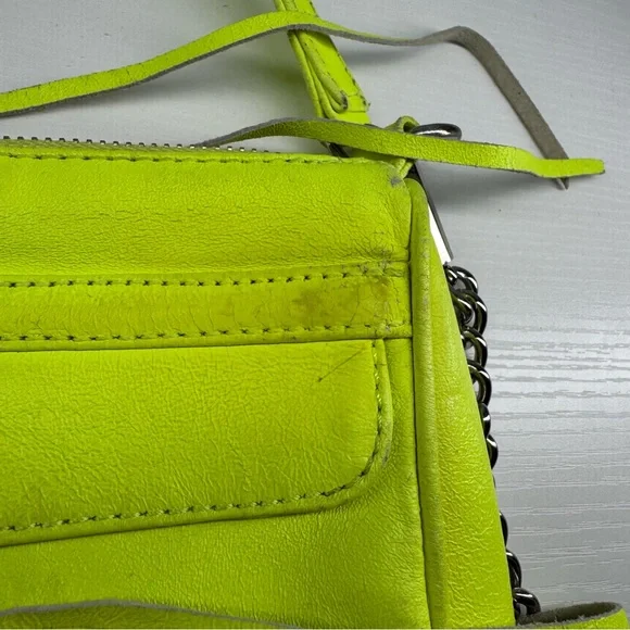 Rebecca Minkoff Neon Yellow Mini Crossbody - Picture 6 of 13